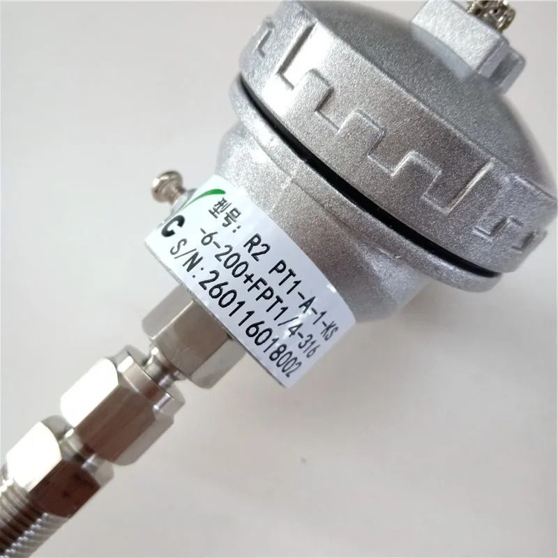 대만 EYC 온도 센서 파이프 직경 6MM 길이 200MM 이동식 나사 1/4 316 재질