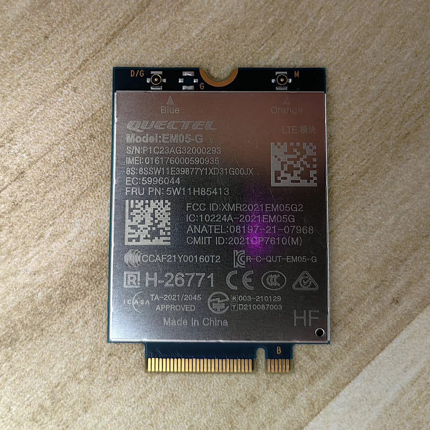 ThinkPad T14 P14s Gen4 4G 모듈 EM05-G 5W11H85413 전체 Netcom용