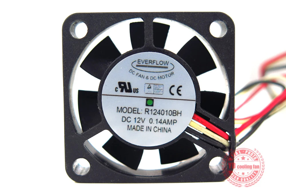 JFG 에버플로우 4010 R124010BH DC 12V 0.14A 볼 베어링 냉각팬