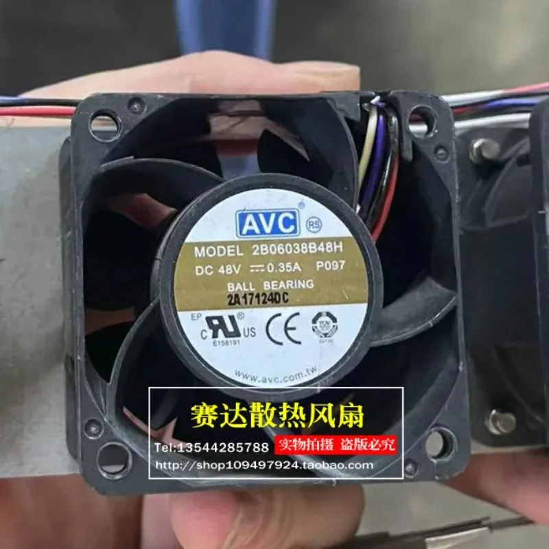 JFG C 2B06038B48H 6038 48V 0.35A 4선 PWM 컴퓨터 케이스 냉각팬 60x60x38mm