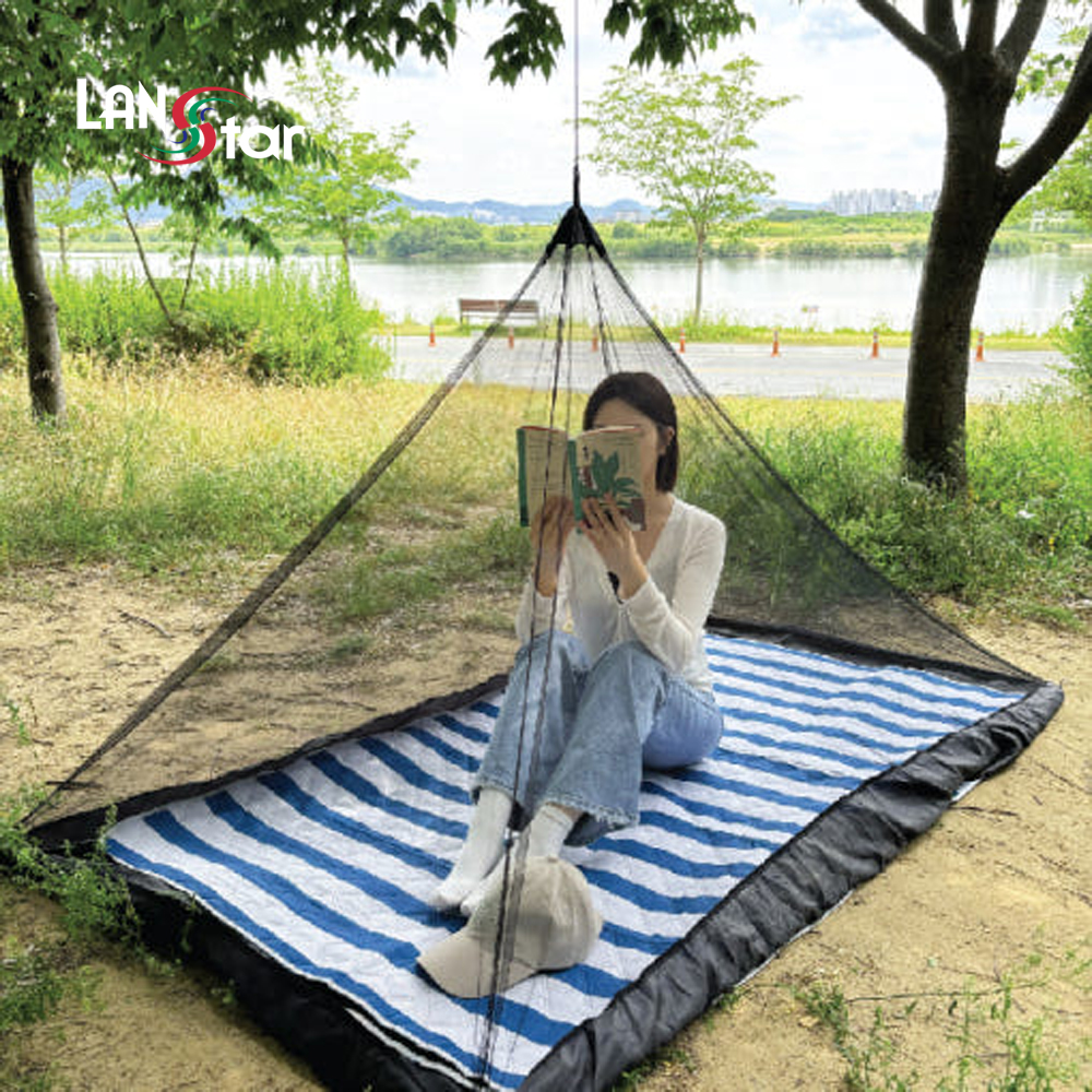 야외 모기장 휴대용 여행용 1인용 캐노피 캠핑 텐트 러브버그 해충망 (LS-PFROG) - 상세 이미지 2