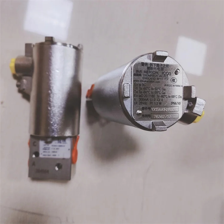 YX13AA1H1BS 맥스실 노르그렌 솔레노이드 밸브 ICO3S YX13AA1H2BS