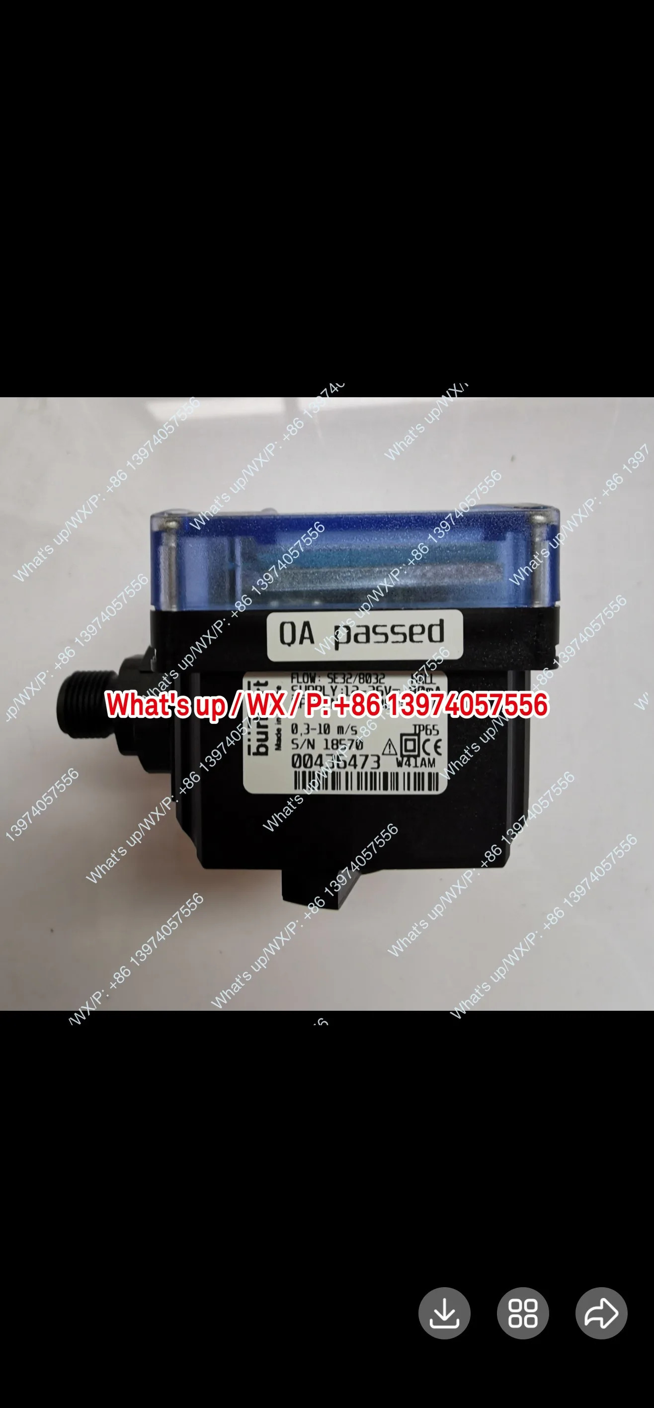 버커트 유량계 SE32/8032 센서 00436473 00434871 005660403