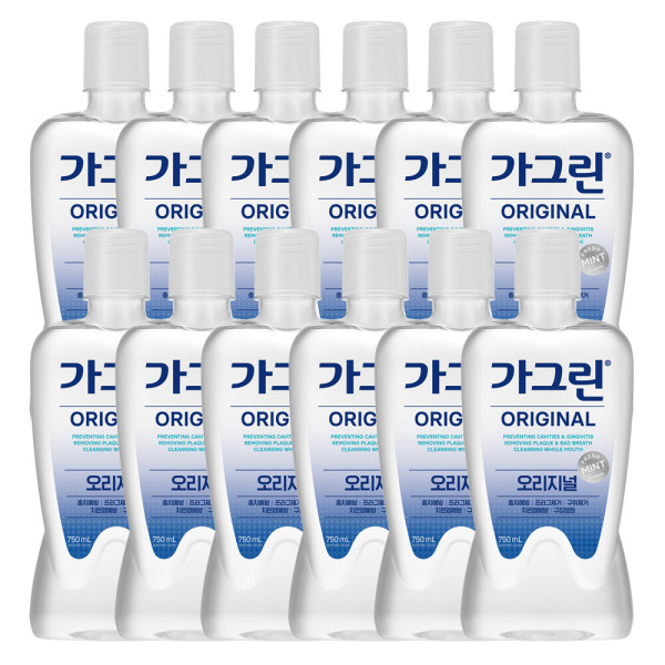 가그린 오리지날 구강청결제 750ml x12개(한박스) - 상품 이미지