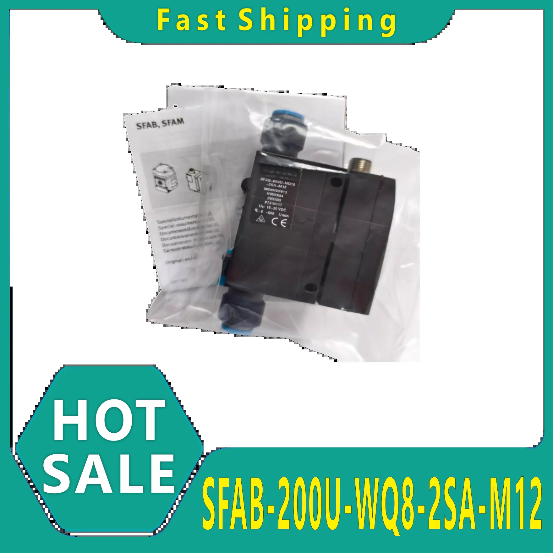 오리지널 SFAB-200U-WQ8-2SA-M12 565395 유량센서
