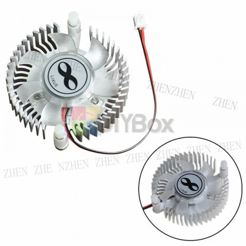 Y for DC5V/12V 알루미늄 방열판 팬 냉각팬 컴퓨터 케이스 쿨러 XH2.0 4300RPM
