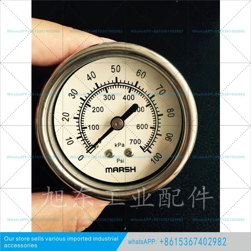 스테인리스 스틸 MARSH 미국 표준 압력 게이지 2.5인치 015/30/60/100/160PSI