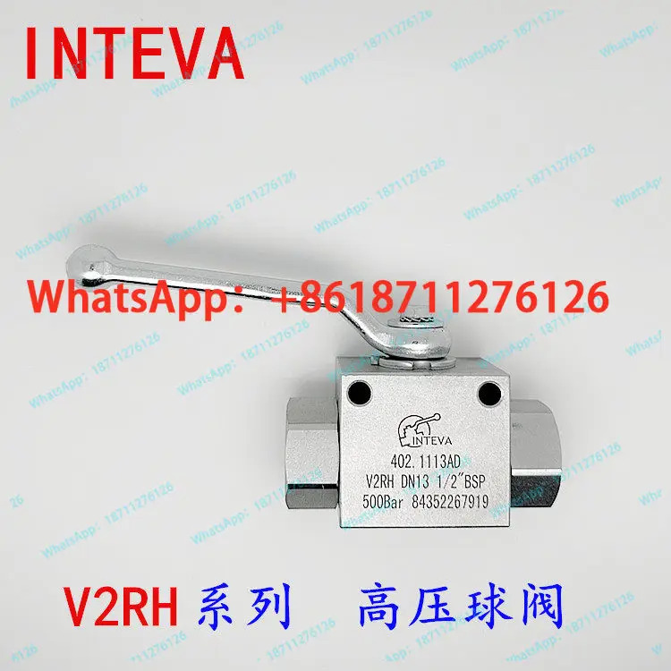 오리지널 INT 유압 V2RH 402 시리즈 수동 고압 볼 밸브