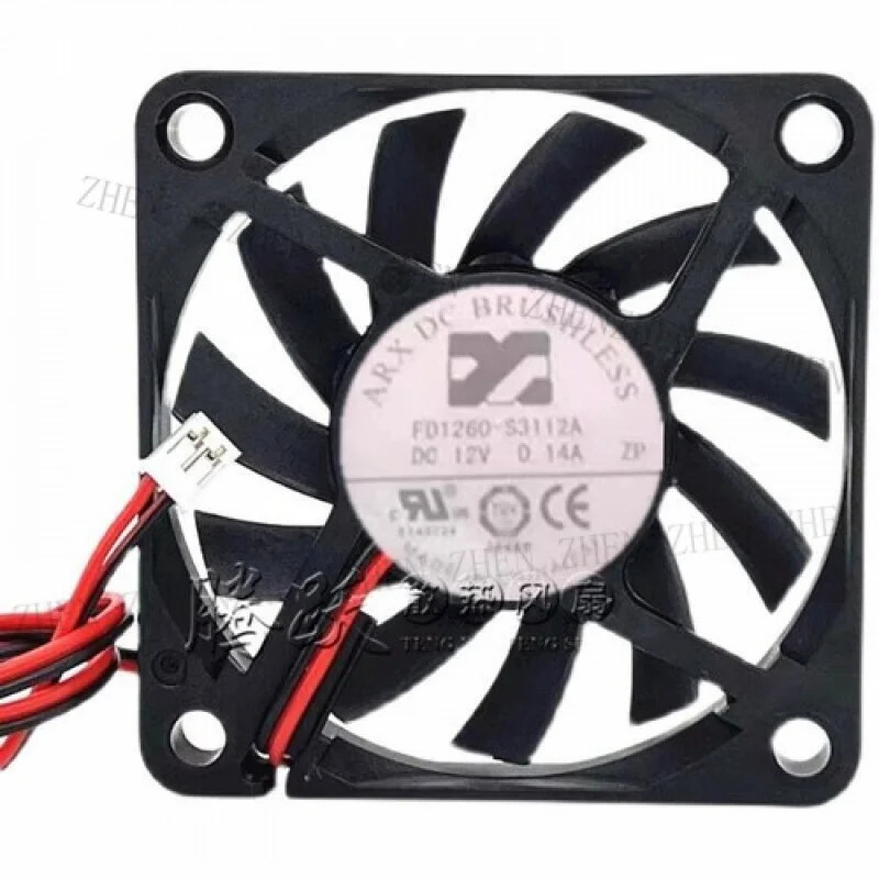 Y for ARX FD1260-S3112A 6010 12V 0.14A 6CM 2선식 냉각팬