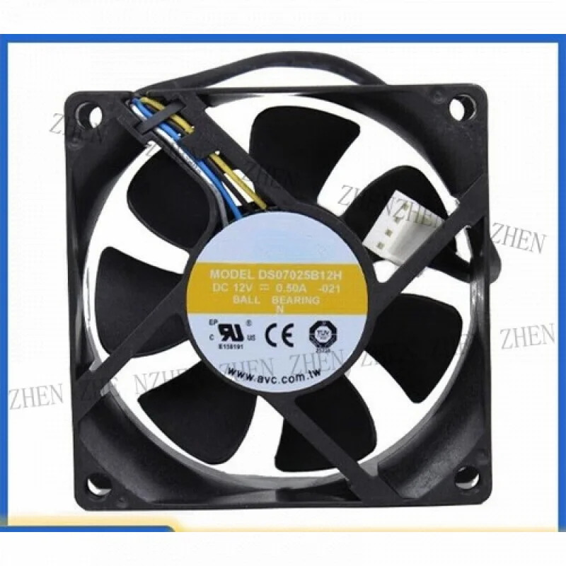 Y DS07025B12H 12V 0.5A 7025 7cm 4핀 냉각팬