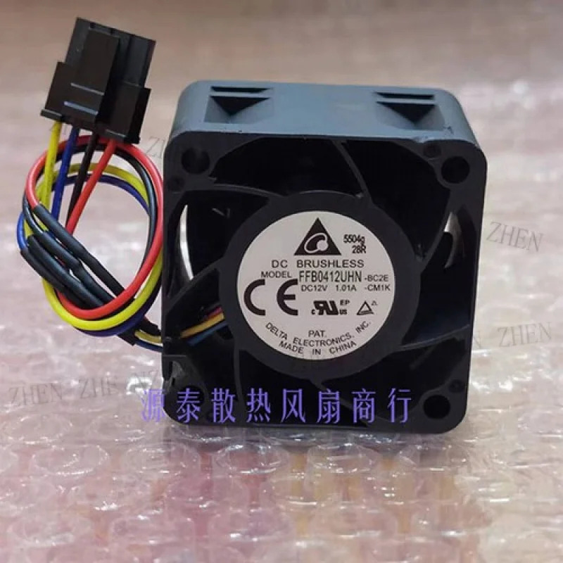 Y PWM 서버 냉각팬FFB0412UHN-BC2E 4028 DC12V 1.01A 4CM 4핀