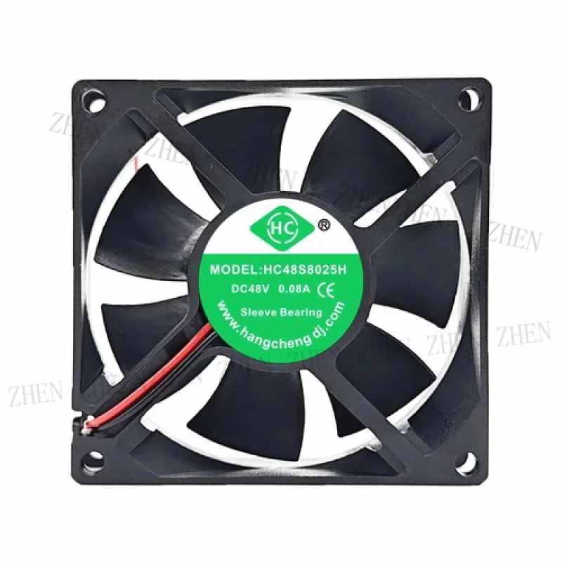 Y HC48S8025H DC48V 0.08A 80x80x25MM 2선식 냉각팬