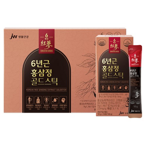 JW중외제약 6년근 홍삼정 골드 스틱 초고함량 진세노사이드 30포 300g, 2개 - 상세 이미지 2