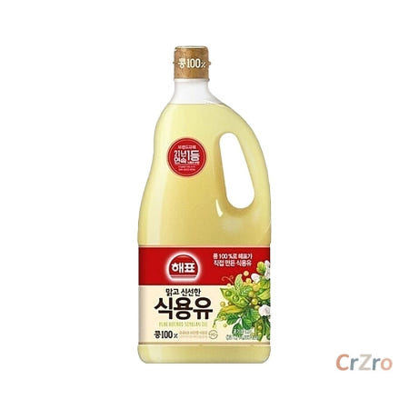 해표 콩식용유 1.8L 콩100% 순식물성 대두유 요리 튀김 부침 가정용 쿠킹오일