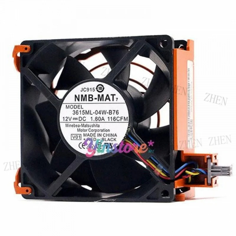 Y 3615ML-04W-B76 PE1900 2900 냉각팬 9038 12VDC 1.60A 9CM 4핀