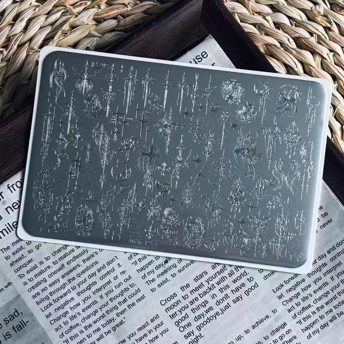 [19%OFF]네일 빅플레이트 #01 타투 (1개입)