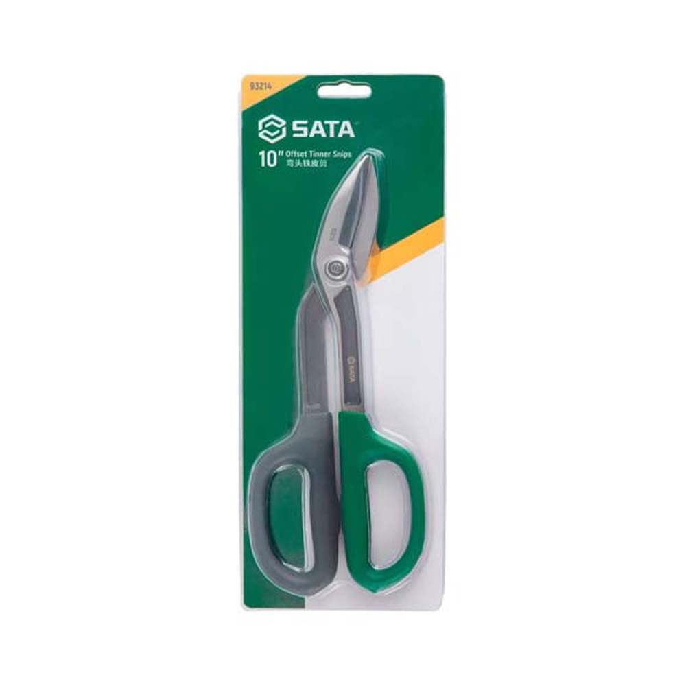 사타 SATA 곡선형 철판 가위 286mm(10인치) 93214 함석가위 철판가위 - 상세 이미지 3