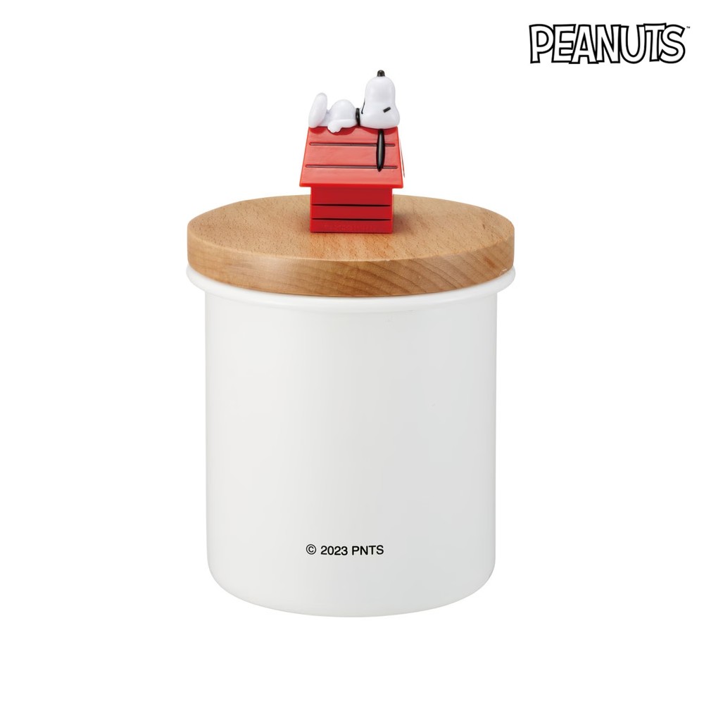 스누피 법랑 캐니스터 750ml 뚜껑 캐릭터 굿즈 선물 - 상세 이미지 4