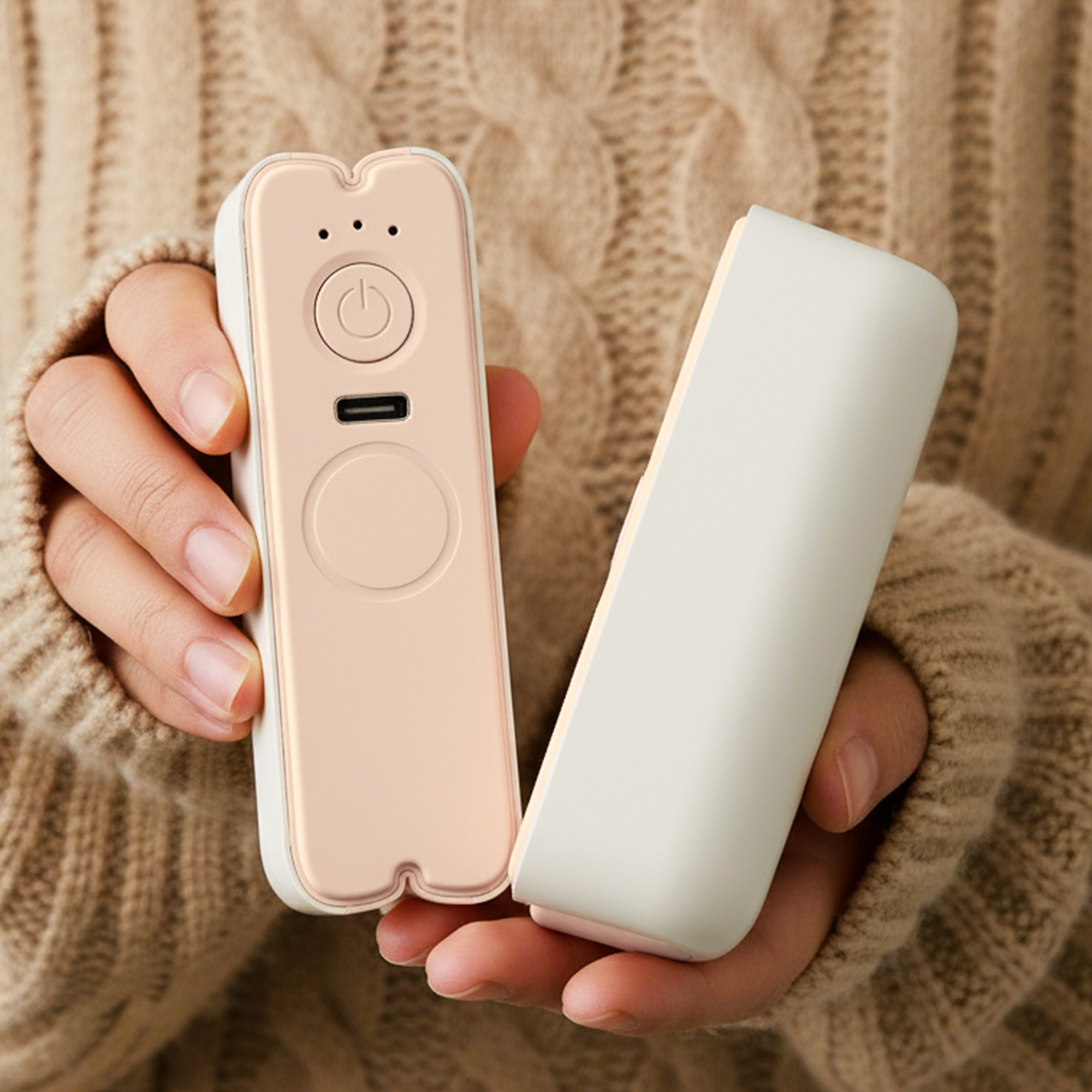 대용량 듀얼 마그네틱 손난로 6000mAh 겨울 캠핑 휴대용 충전식 핫팩 - 상세 이미지 2