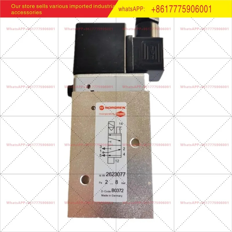 공압식 오리지널 노구안 솔레노이드 밸브 2623077 2위치 5방향 플레이트 공압 방향 AC220VDC24V
