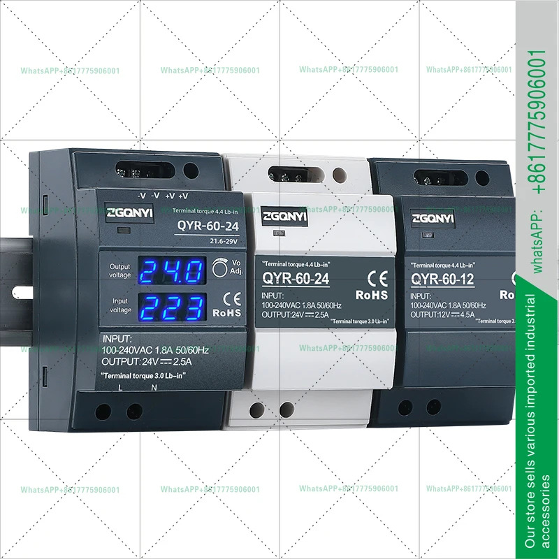 디지털 디스플레이가 HDR 24V 스위칭 전원공급장치 NDR-DR220vDC 12V5a10a20a로