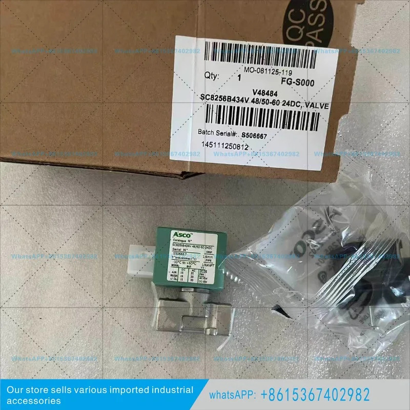 SC8256B434V 24DC ASCO 솔레노이드 밸브 1/4 NPT 나사
