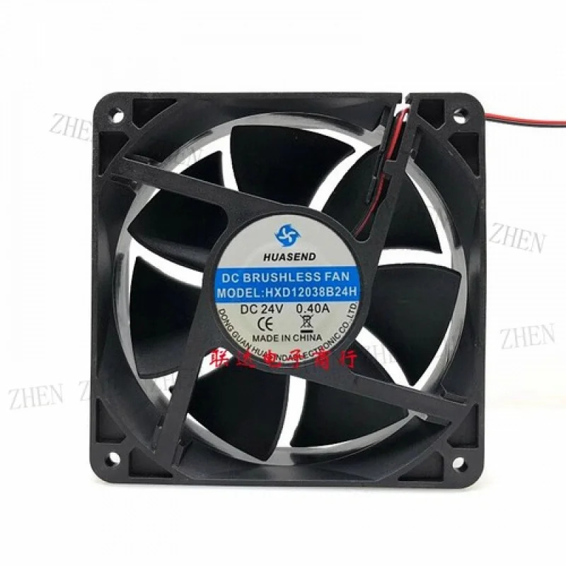 HUASIND HXD12038B24H DC24V 0.40A 2선식 냉각팬Y
