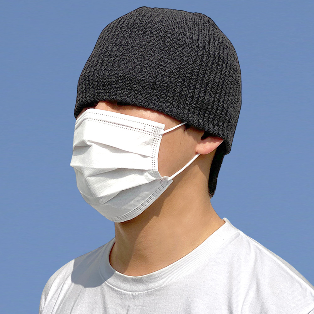 61cm 빅사이즈 스웨이 여름 숏 비니 니트 대두 모자 남자 여자 무지 봄 커플 골무 이미지 3