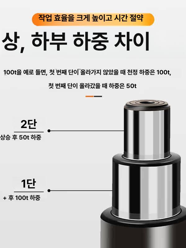 통통이작기 공압잭 80톤 펌프 에어잭 접이식 차량 대형차 수리 에어작기 신형 - 상세 이미지 5