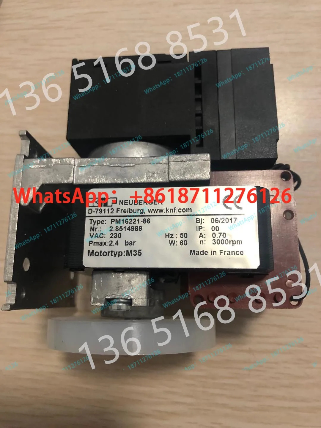 독일 KNF PM16221-86 진공 샘플링 펌프 C온라모니터링 액세서리 연소