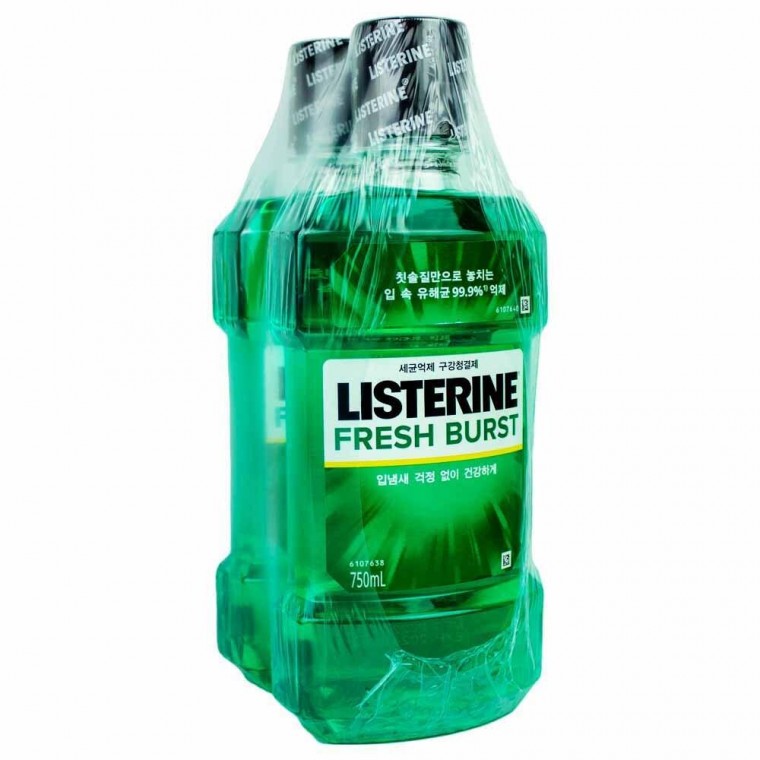 리스테린 액 후레쉬버스트(스피어민트향) 750ml 2개입(210688) - 상품 이미지