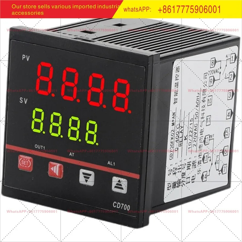 디지털 디스플레이 온도 조절기 CD700 220V 400도 컨트롤러 AC380V