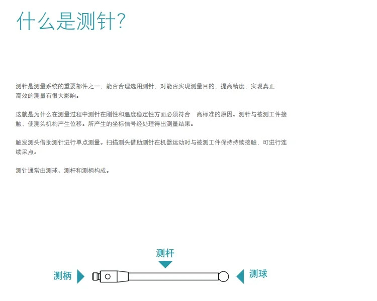 오리지널 CMM 스타일러스 03969212 /D2xL20 입체 루비 프로브 M2