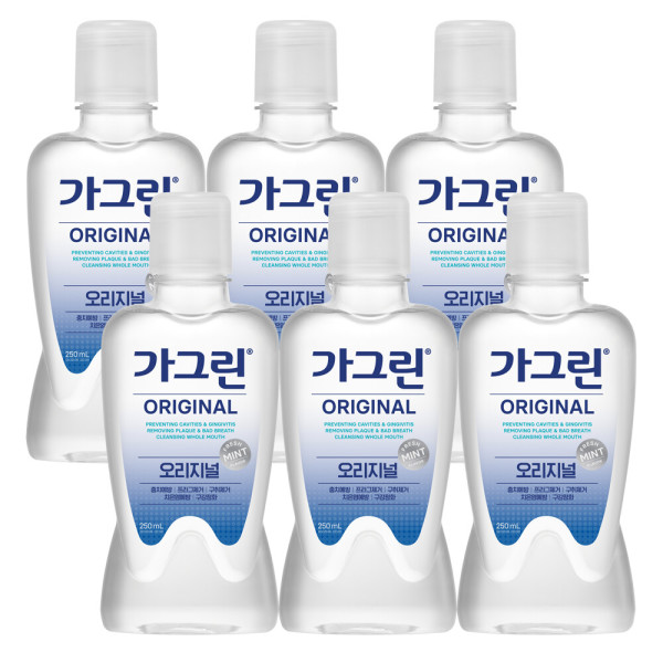 가그린 오리지날 구강청결제 250ml x 6개 - 상품 이미지