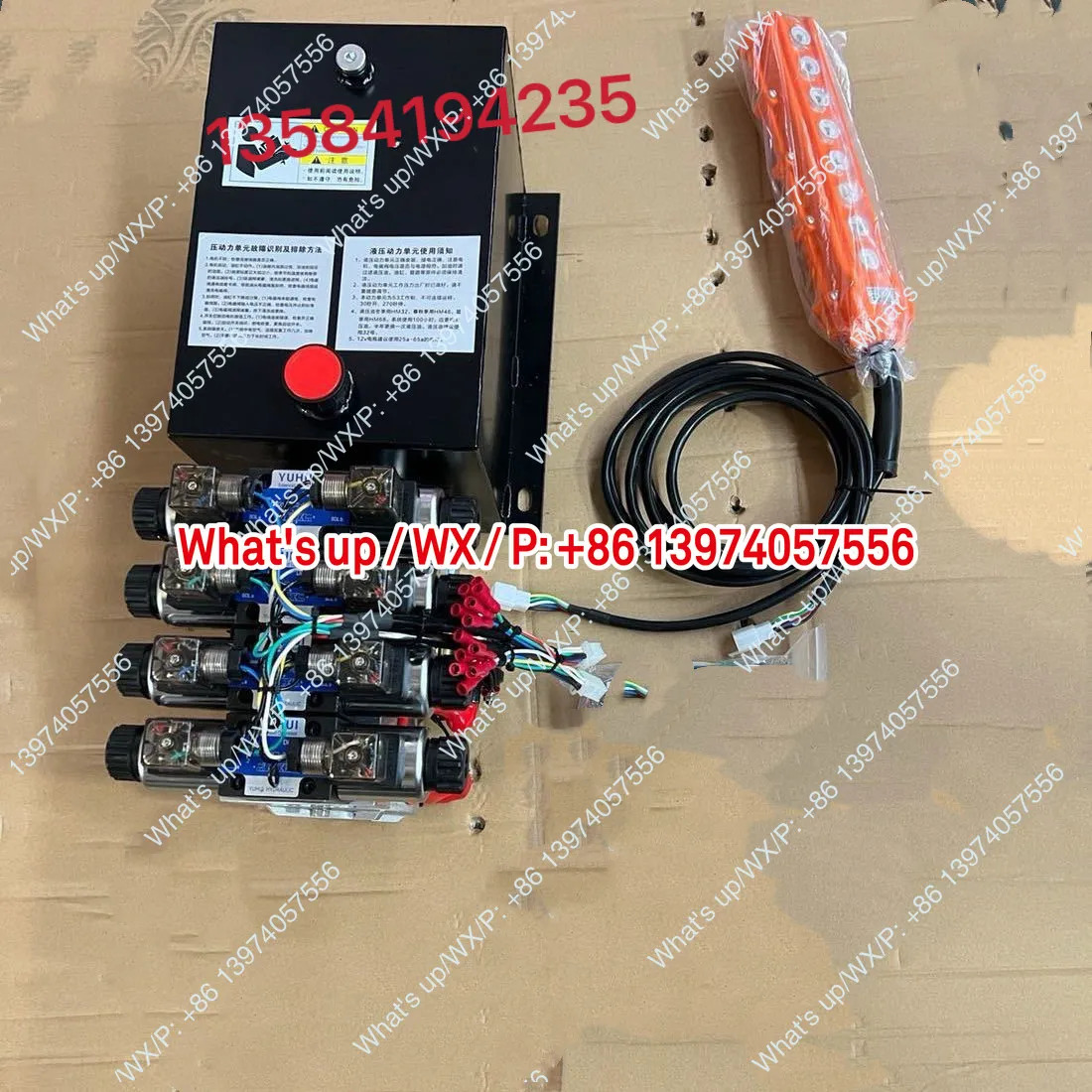 12V24V48V60V72V 전원 장치 소형 단일 양방향 유압 펌프 스테이션 실린더 모터