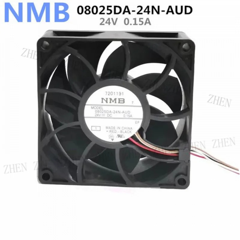 Y 08025DA-24N-AUD 냉각팬 8025 DC24V 0.15A 8CM 4핀