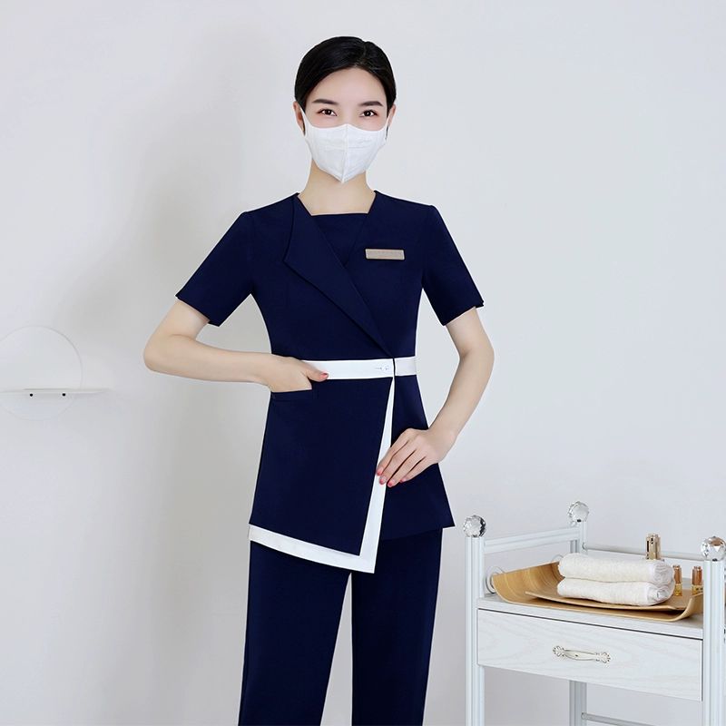병원데스크 상담실장 유니폼 병원코디네이터 근무복 세트 상의 단품 (주문 시 색상 지정 소매 선택) S - 상세 이미지 4
