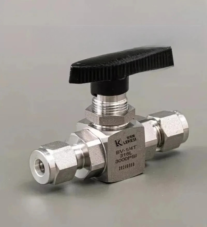 스테인리스 스틸 316L 슬리브 직통 볼 밸브 양방향 글로브 터미널 스위칭 3000PSI