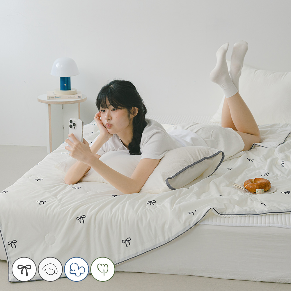 [네이버단독 신상특가] 바자르 냉감 시즈닝 소프트 양면 여름 차렵이불 SS