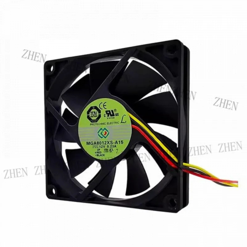 Y MGA8012XS-A15신 냉각팬 8015 DC12V 0.23A 8CM 3핀