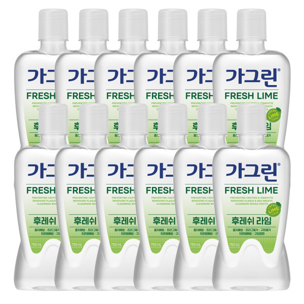 가그린 라임 구강청결제 750ml x 12개(한박스) - 상품 이미지