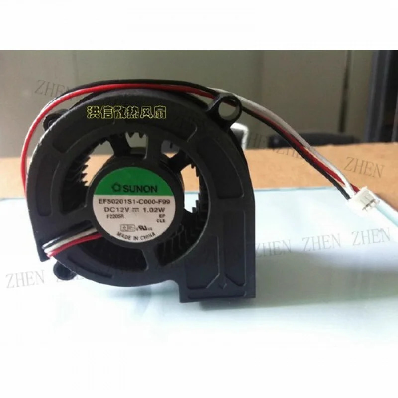 Y for 5020 EF50201S1-C000-F99 DC12V 1.02W 3핀 프로젝터 냉각팬