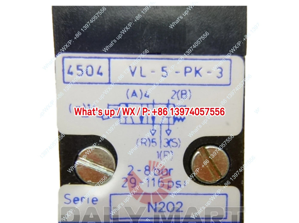 카세트 VL-5-PK-3 4504 공압 제어 밸브 -