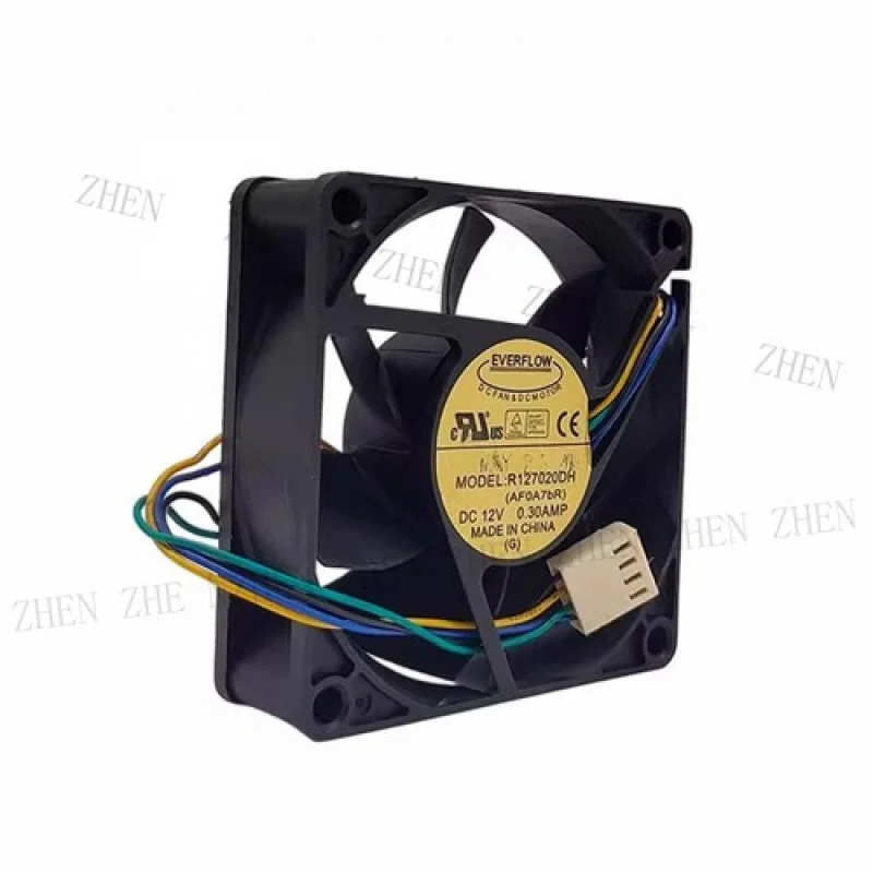 Y DC12V 0.30A R127020DH 7CM 7020 4선 냉각팬