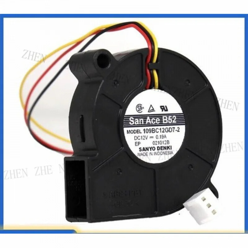 Y 1109BC12GD7-2 DC12V 0.19A 50x50x15mm 3핀 터보 블로워 팬