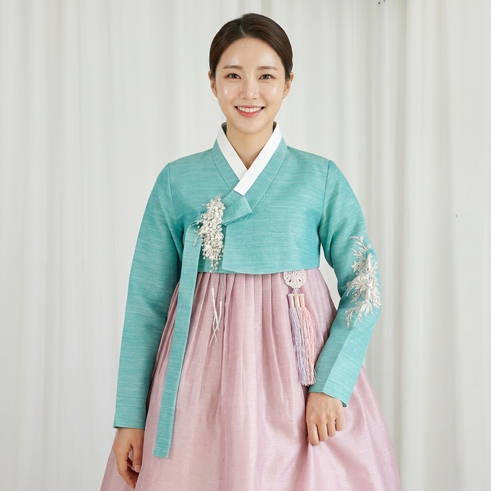 궁 한복대여 혼주 결혼식 서울 부산 평택 여성 고급 피로연 하객 13번 - 상품 이미지
