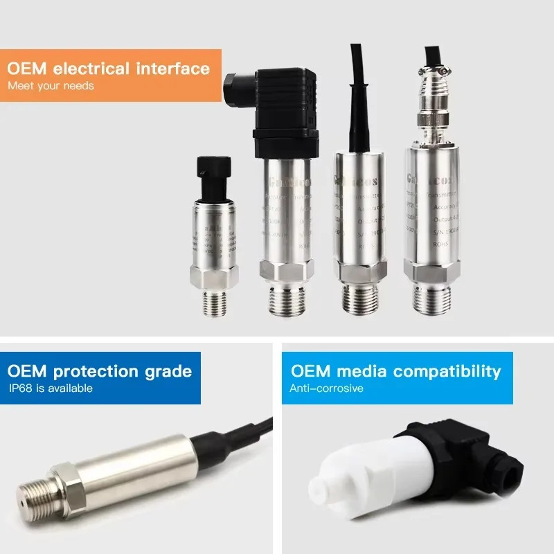 오리지널 GPT200 0-5V 0.5% OEM 방폭 압력 트랜스미터 트랜스듀서 G형 물 오일 압력센서 4-20ma