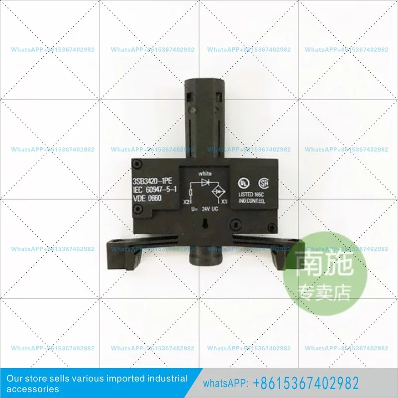 버튼 3SB3420-1PE 표시등 램프 홀더 백색 LED UC24V 베이스 마운트