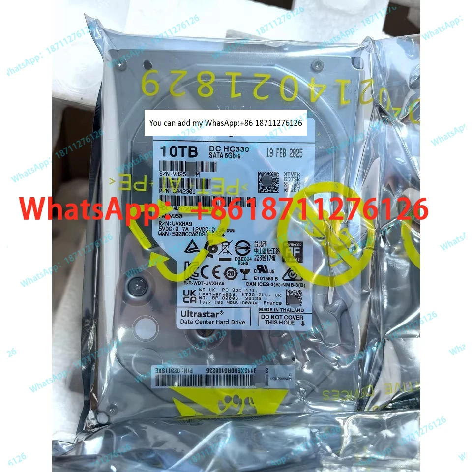 10T WUS721010ALE6L4 10TB 엔터프라이즈 NAS 기계식 하드 HC330