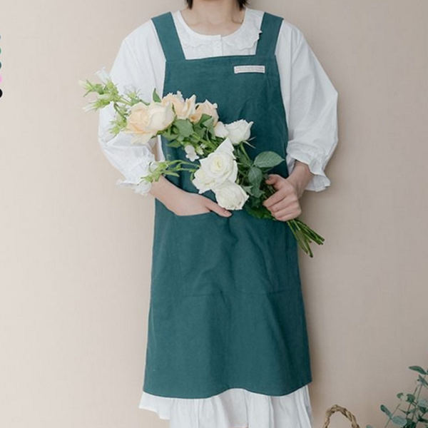 귀여운 원피스형 앞치마 유치원 어린이집 앞치마 가정용 주방 - 상품 이미지